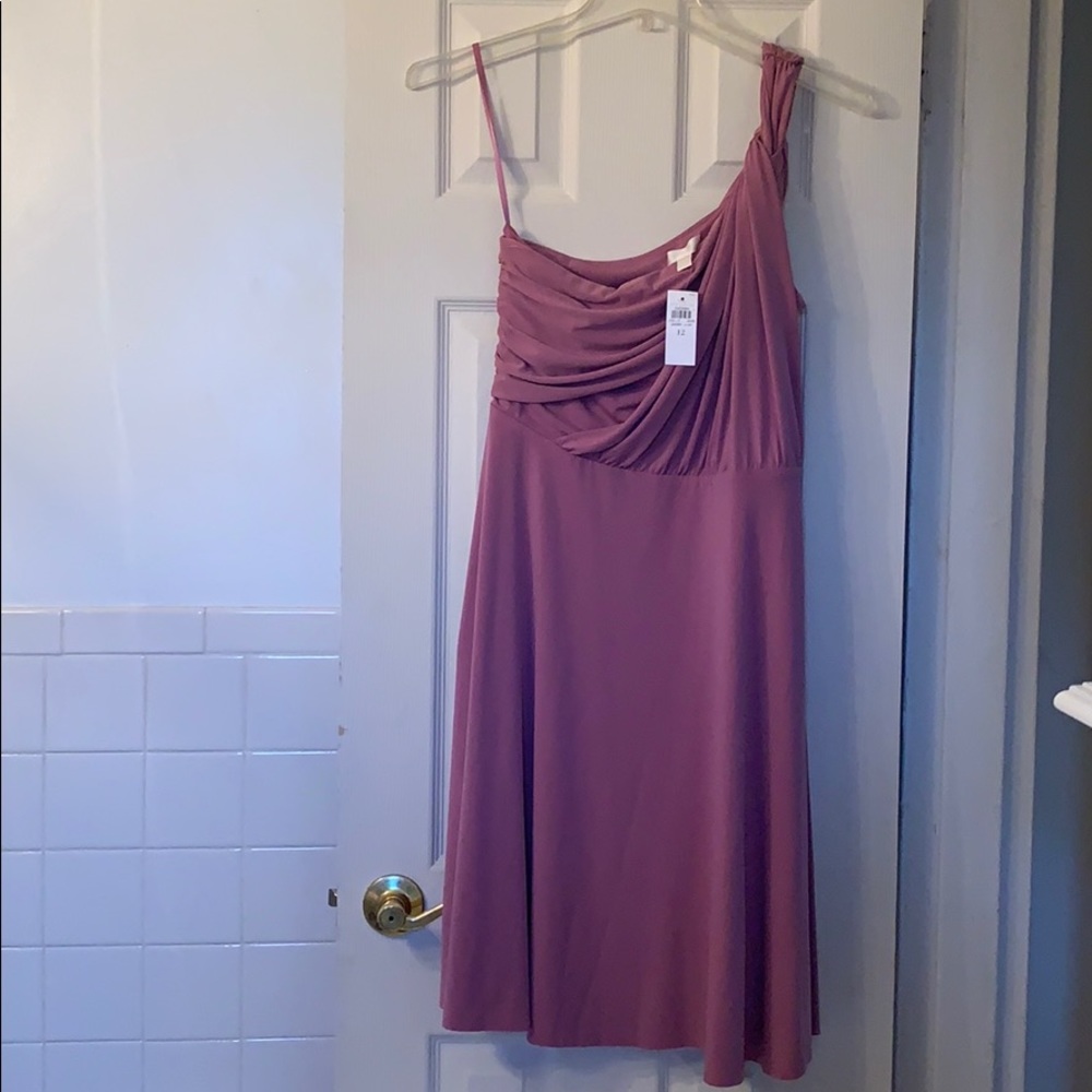 Ann Taylor One Shoulder Cocktail Party Dress